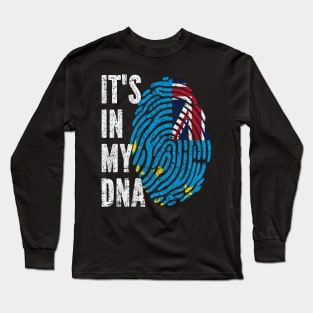 IT'S IN MY DNA Tuvalu Flag Men Women Kids Long Sleeve T-Shirt